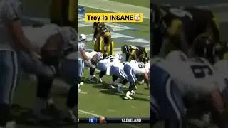 Troy Polamalu timing the snap perfectly #nfl #steelers