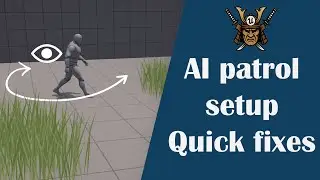 Enemy Patrol on Spline Tutorial (Quick fixes) |Stealth Gameplay System in UE05 part 1.5