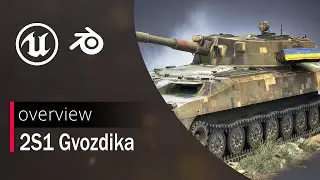 2S1 Gvozdika 3D-Model | Video Overview
