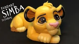 Simba - The Lion King | fondant animals tutorial