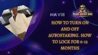 Mavie - How To Turn On Turn Off Autostake & How To Lock Autostake