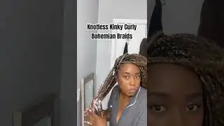 Knotless Kinky Curly Bohemian Braids