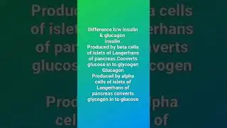 INSULIN v/s GLUCAGON  #youtubeshorts#biolearning#neetug#csirnetlifescience