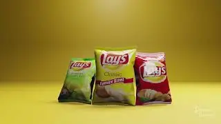 Lays 3D Commercial Ad | Product Advertisement | Praveen Paramata | Blender 3D | After Effects 