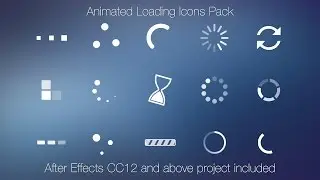 Animated Loading Icons - Motion Graphics (MOV with Alpha)