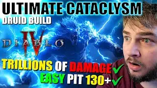 Diablo 4 - ULTIMATE Cataclysm Druid Build (S+ Tier VERY STRONG Pit 136+) Best Season 7 Druid Build!