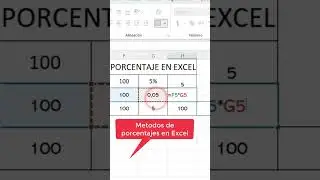 como sacaros los  tres métodos de Porcentajes en Excel ❌✅🌐💯📈📊🙏🤩🥵