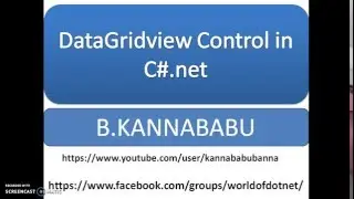 DataGridview Control in WindowsForms part-1