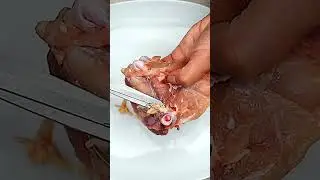 How to debone chicken thighs, how to remove skin and fat