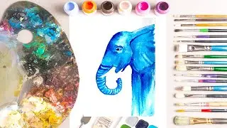 Elephant Water coloring