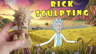 Rick sculpting from RICK and MORTY animation series!