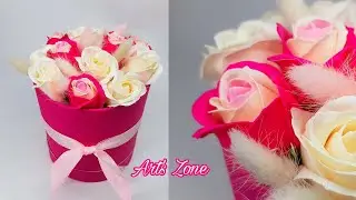 Как сделать букет из мыльных роз?