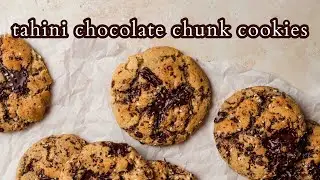 Vegan Tahini Chocolate Chunk Cookies