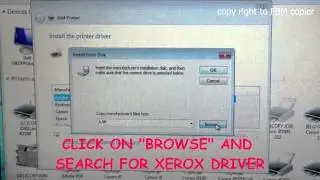 How to Install Xerox Workcentre 7238 - 7346 driver using Network