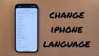 Change iPhone Language