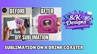 Sublimation on a Drink Coaster with Cricut Design Space