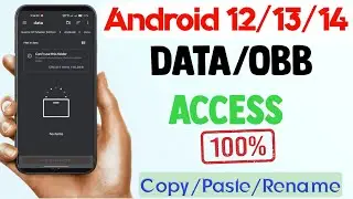 Android 12-14 Can't access android data/Obb folder | Without Root/PC & App Problem Fixed