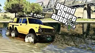 GTA 5 Mods : Lada NIVA 2121 ШЕСТИКОЛЕСНЫЙ МОНСТР 6х6  (Россия на дорогах)