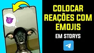 REAÇÕES NO STORIE DO TELEGRAM | Como Colocar Emoji que Quando Clica Sobre Reage no Privado