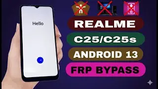 Realme C25s FRP Bypass Android 13 | Latest 2025 Method | Google Account Remove Without PC