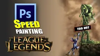 Speed painting League of Legends Amumu and Yuumi | (photoshop)