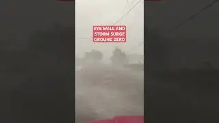 Storm chasers narrowly escape dangerous storm surge from Hurricane #Francine!
