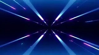 Futuristic Blue Tunnel Background Video | Free Version Footage