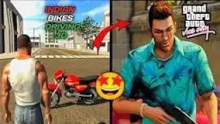 gta vice city  vs. indian bike driving