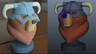Dovahbear 3D Printed Bust - Bowz