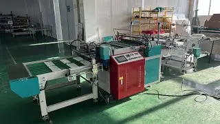 DRQ-700 Medium Speed Poly Bag Heat Side Sealing Cutting Machine | Single Line Two Layers Unwinder