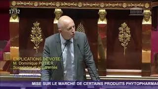 Octobre 2020 - Explication vote CONTRE - projet de loi sur la réautorisation des néonicotinoïdes