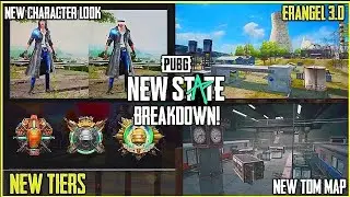 PUBG NEW STATE | NEW STATION TDM MAP | ERANGLE 3.0 | NEW CHARACTERS FACES