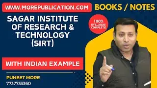 SAGAR INSTITUTE OF RESEARCH & TECHNOLOGY (SIRT) {SIRT} | ACCOUNTS BOOKS | STATISTICS BOOKS