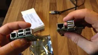 Unboxing: Raspberry Pi Model B+ with Model B Comparison