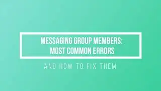 Message LinkedIn group members: most common errors
