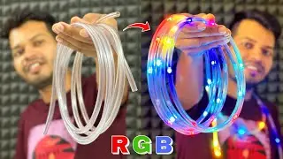 घर पर Diwali के लिए RGB Decoration Light कैसे बनाये Using a Water Level Pipe | 2024 Diwali Special