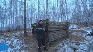 СТРОИМ ДОМ В ЛЕСУ ЧАСТЬ 5