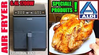 Je teste des produits ALDI avec AIRFRYER de COSORI DUAL BLAZE FRITEUSE AIR CHAUD SANS HUILE AMAZON