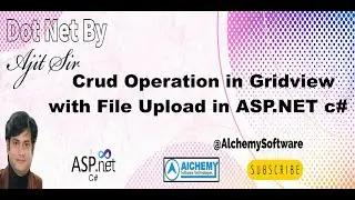 Crud operation in Gridview in asp.net # with file upload