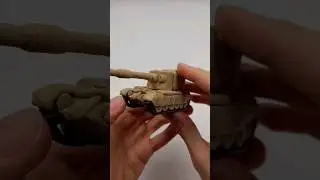 FV 4005 из пластилина, обзорчик танка #фв4005 #фв #ворлдофтанкс #пластилин #лепка