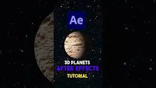 Creating a 3D Planet in After Effects 🌀| Tutorial | 