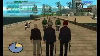 GTA SAMP 0.3z Стрела 2 на 2 Русская мафия VS Грувь стрит