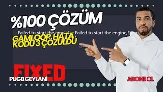 Gameloop Hata Kodu 3 Çözümü %100 Çözüm