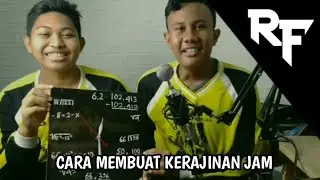 PEMBUATAN JAM DARI BAHAN KERAS ALAMI KAYU BEKAS