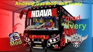 andavar bus mod, livery download very easy for try in tamil #bus simulator indonesia