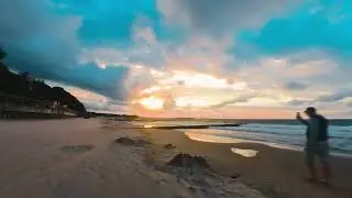 Timelapse Sunset On Baltic Sea 4k Insta360 Go2
