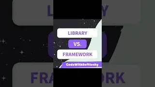 What is Library and Framework? || #programming #software #technology #framework #opensource  #shorts