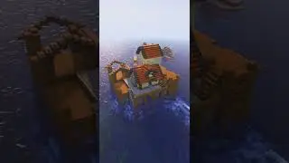 Minecraft - Building an Ocean Platform House - Short