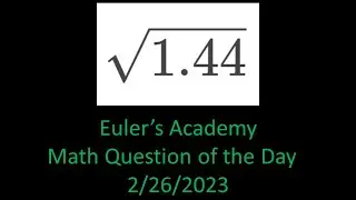 Math Question of the Day: February 26th, 2023