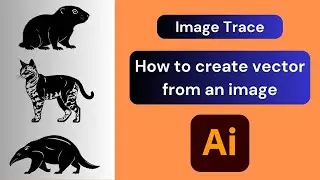 How to create a vector from an image using AI Illustrator.